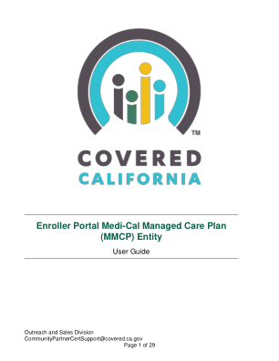 登记者门户 Medi-Cal 管理式医疗计划 (MMCP) 实体