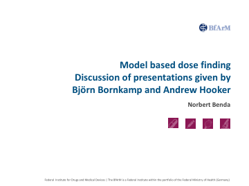 基于模型的剂量查找讨论 Björn Bornkamp 和 Andrew Hooker 的演讲