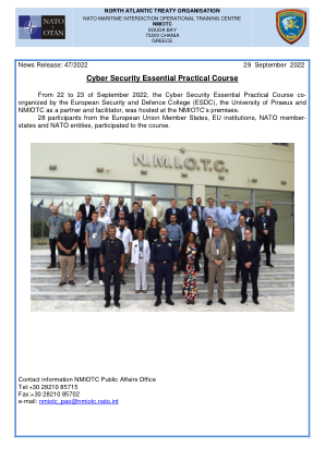 网络安全基本实践课程 - NMIOTC - NATO