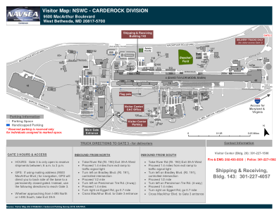 访客地图：NSWC - CARDEROCK DIVISION