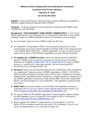 DFRRO CA 24 02 09 中的 SDDC RALES 可访问性... - Army.mil