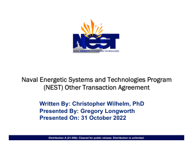 海军能源系统和技术计划 (NEST) 其他交易协议